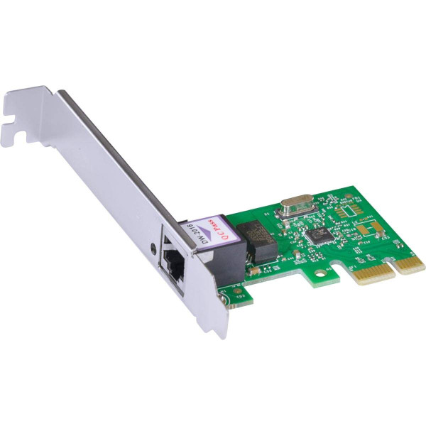 Placa De Rede 10/100/1000 Pci-e Prv1000e Com Suporte Low Profile